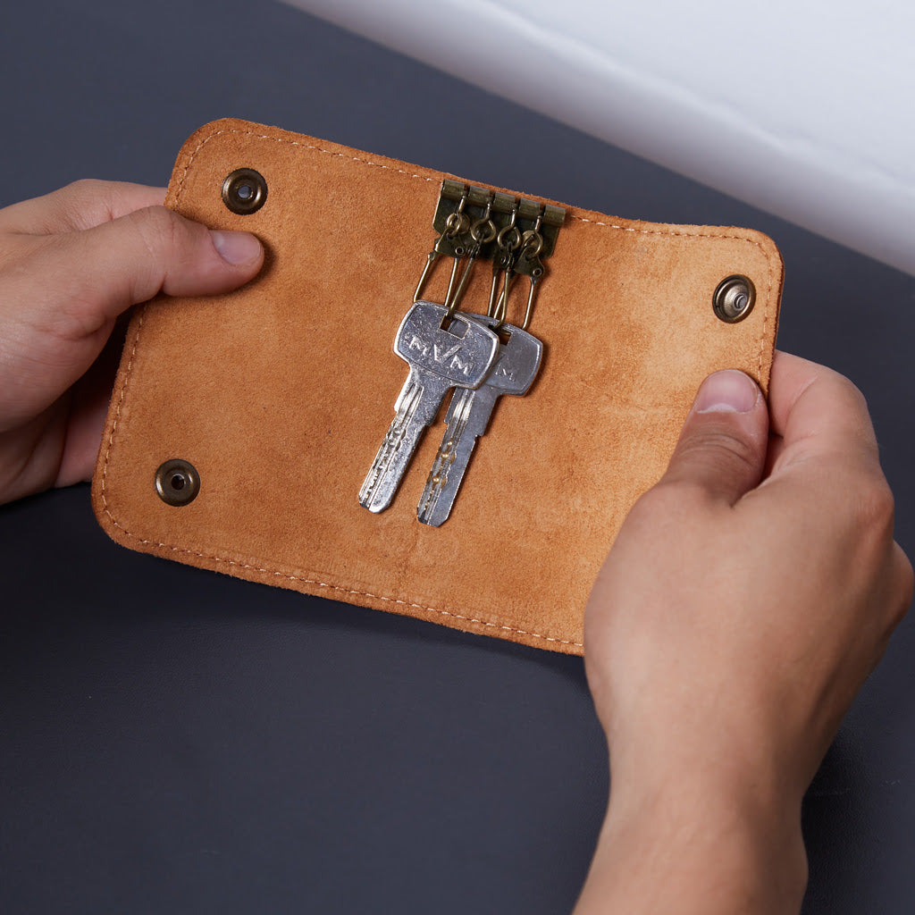 Woody Leather Key Case