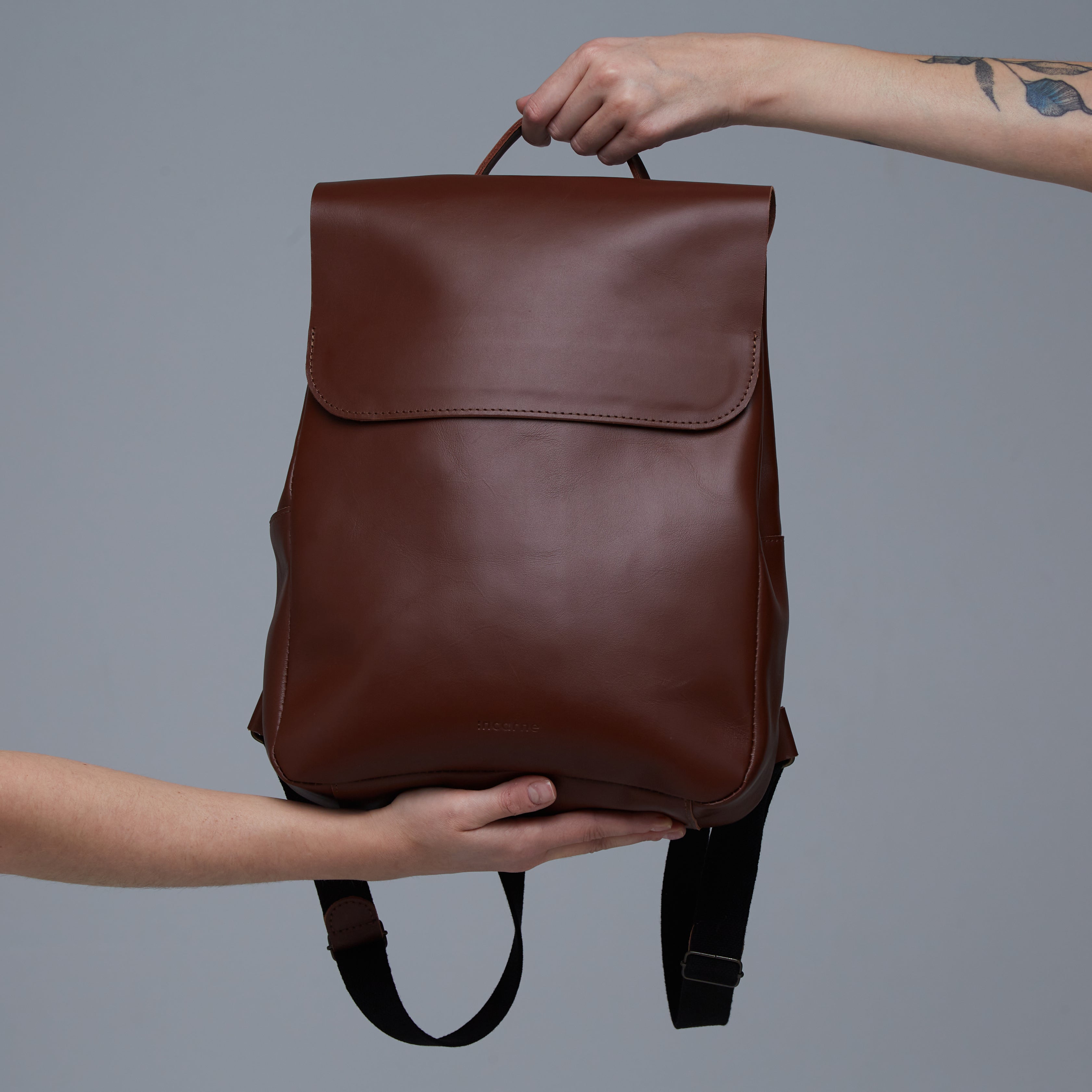 Unia Laptop Backpack in classic leather