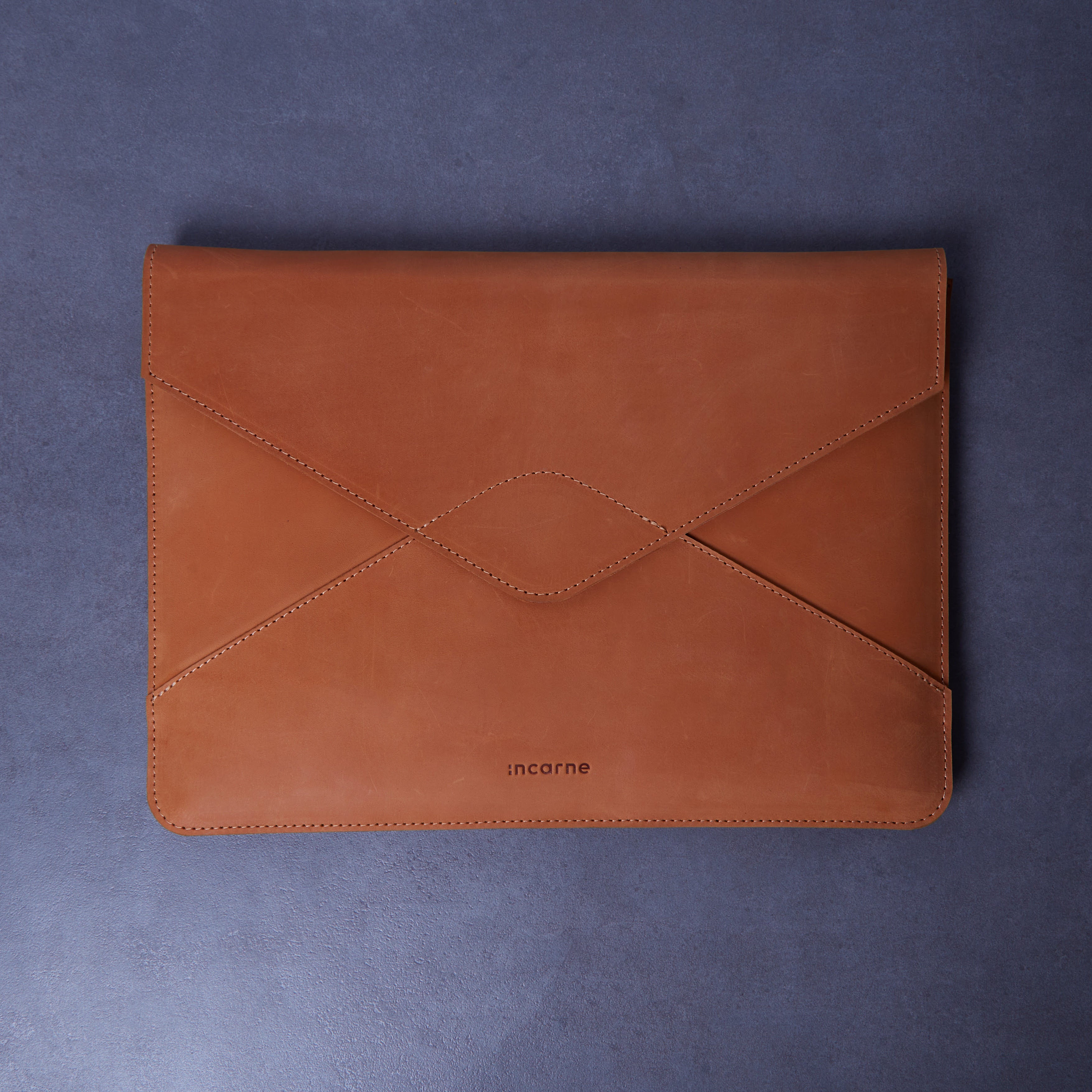 Message Laptop Sleeve, Cognac (vintage)