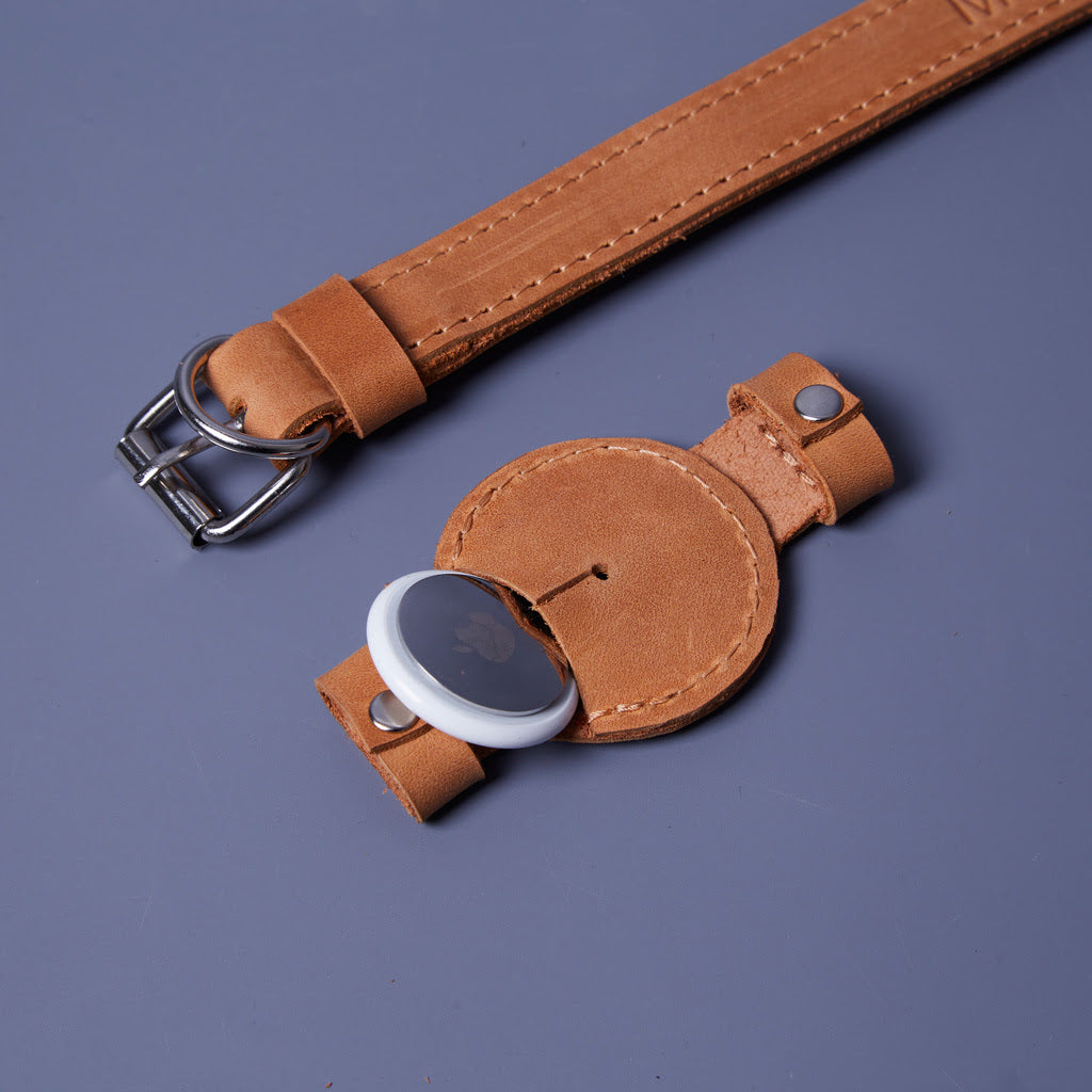 Guler din piele Tiny Air Collar pentru catei, caini mici si mijlocii