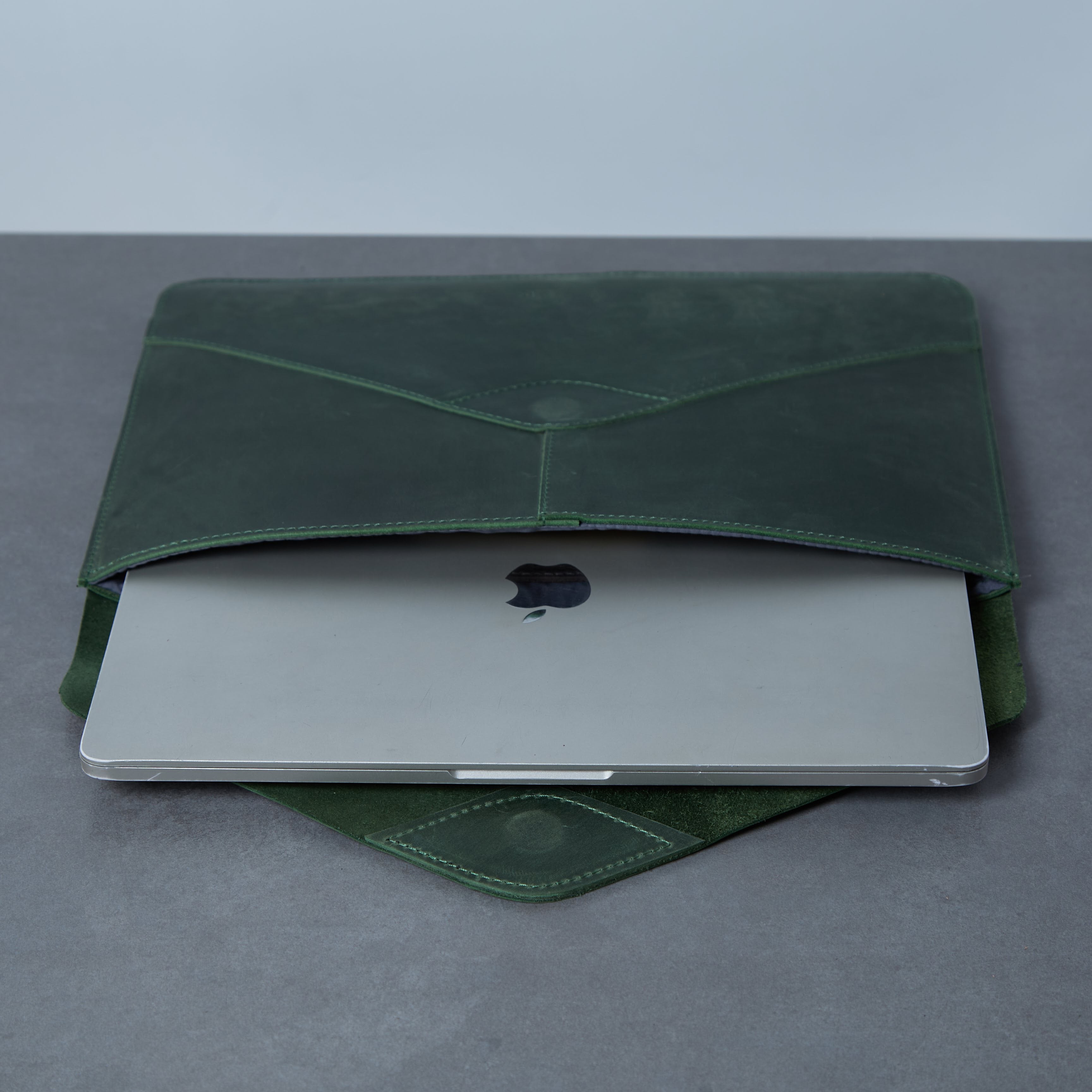Husă pentru laptop Message, verde (vintage)