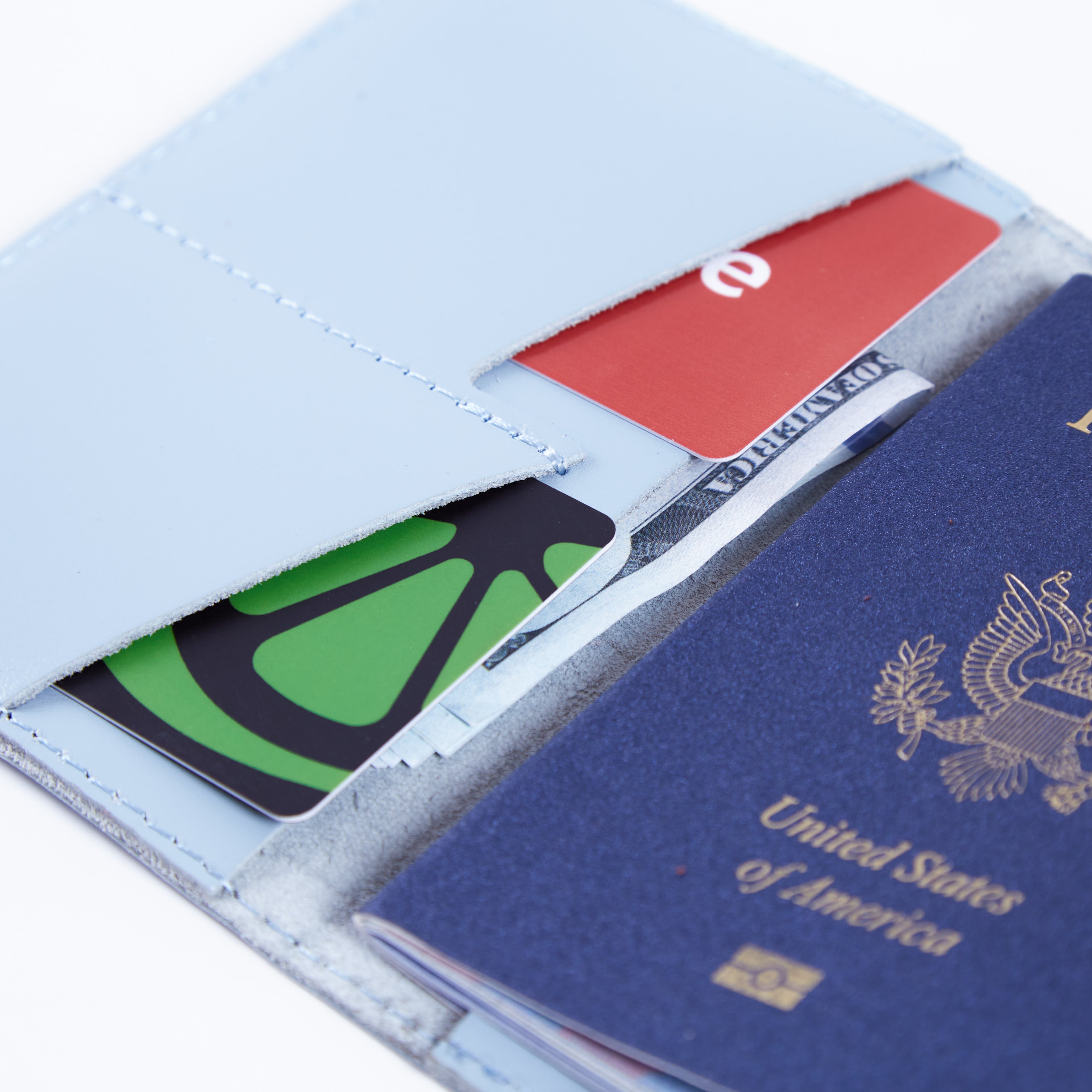 Passport cover with the national symbol of United States