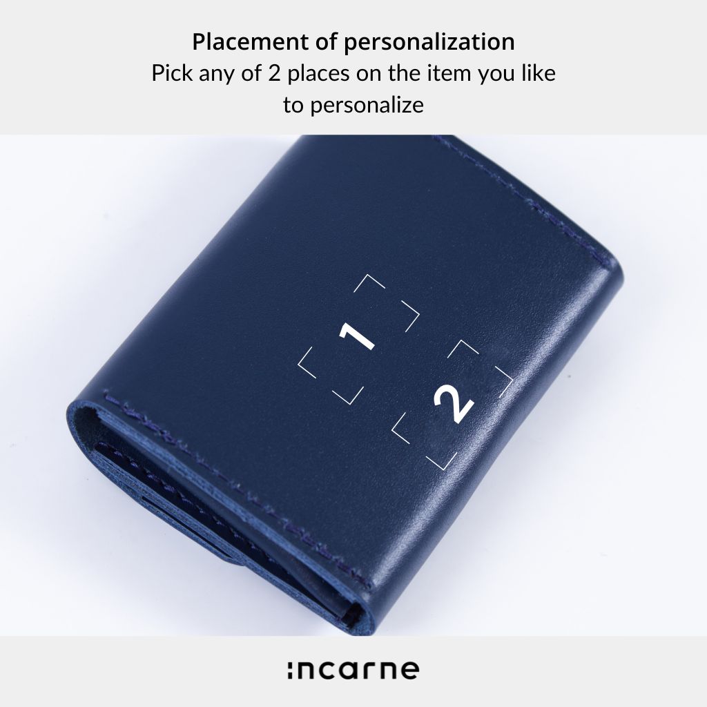 Portofel Lean Compact cu blocare RFID din piele clasică