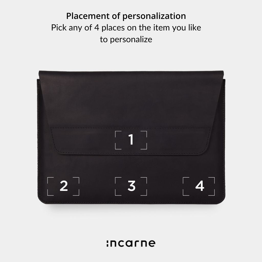 Husă pentru laptop Line, neagră (vintage)