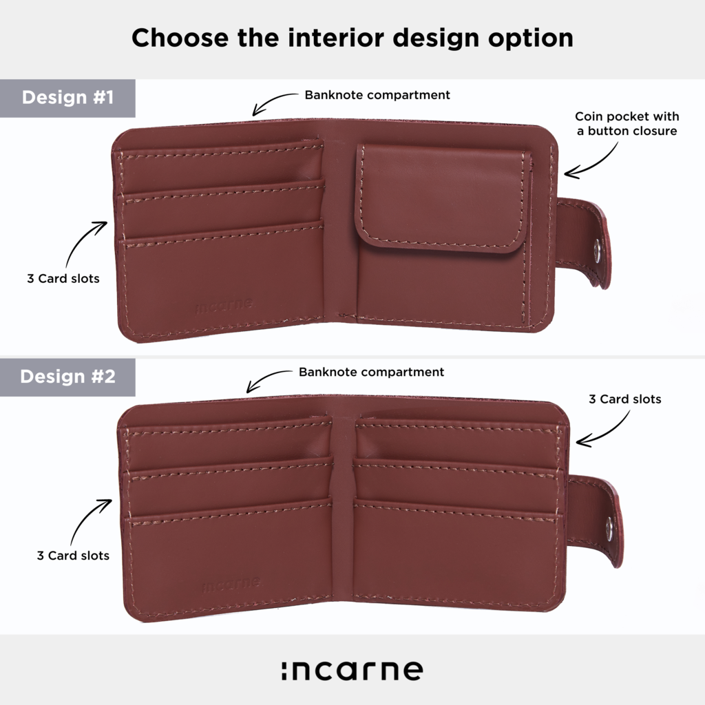 Mini Jack RFID-blocking wallet made from classic leather