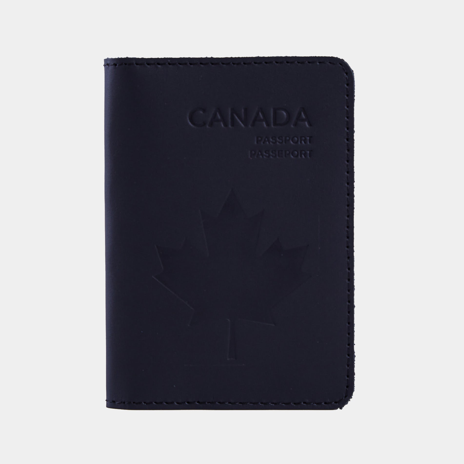 Passport cover with the national symbol of Canada