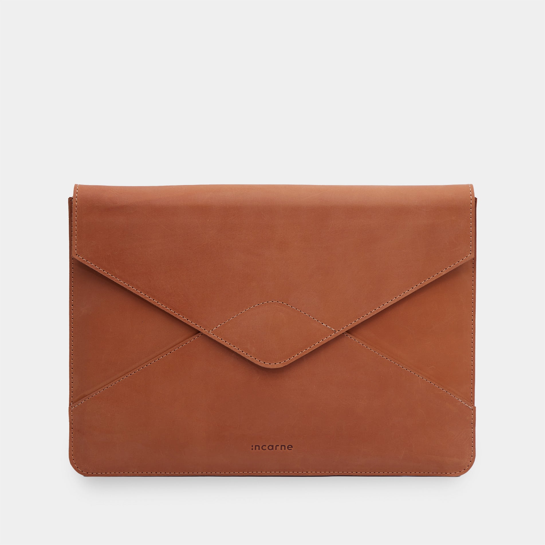 Message Laptop Sleeve, Cognac (vintage)