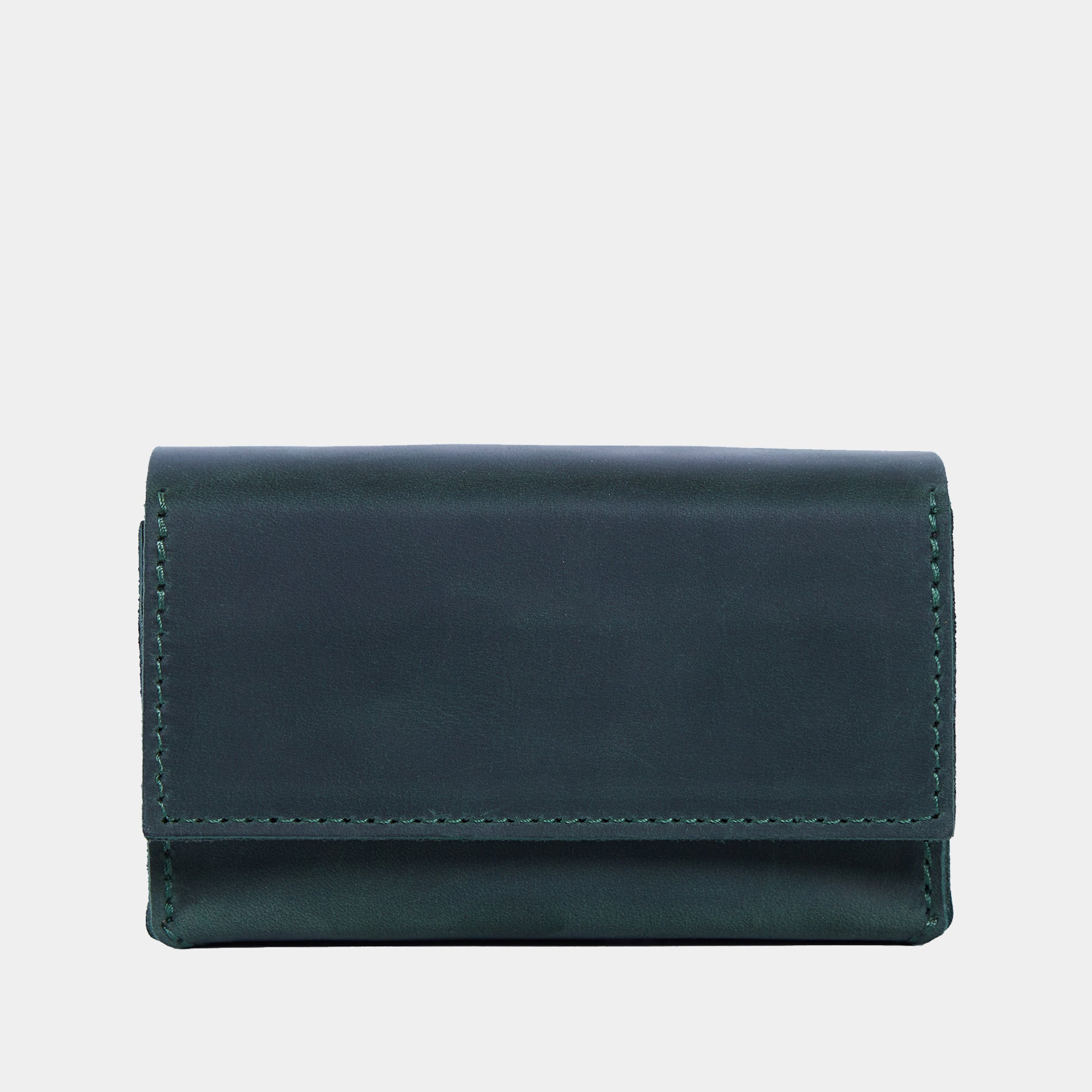 Horizontal tarot bag with magnetic clasp made from vintage leather