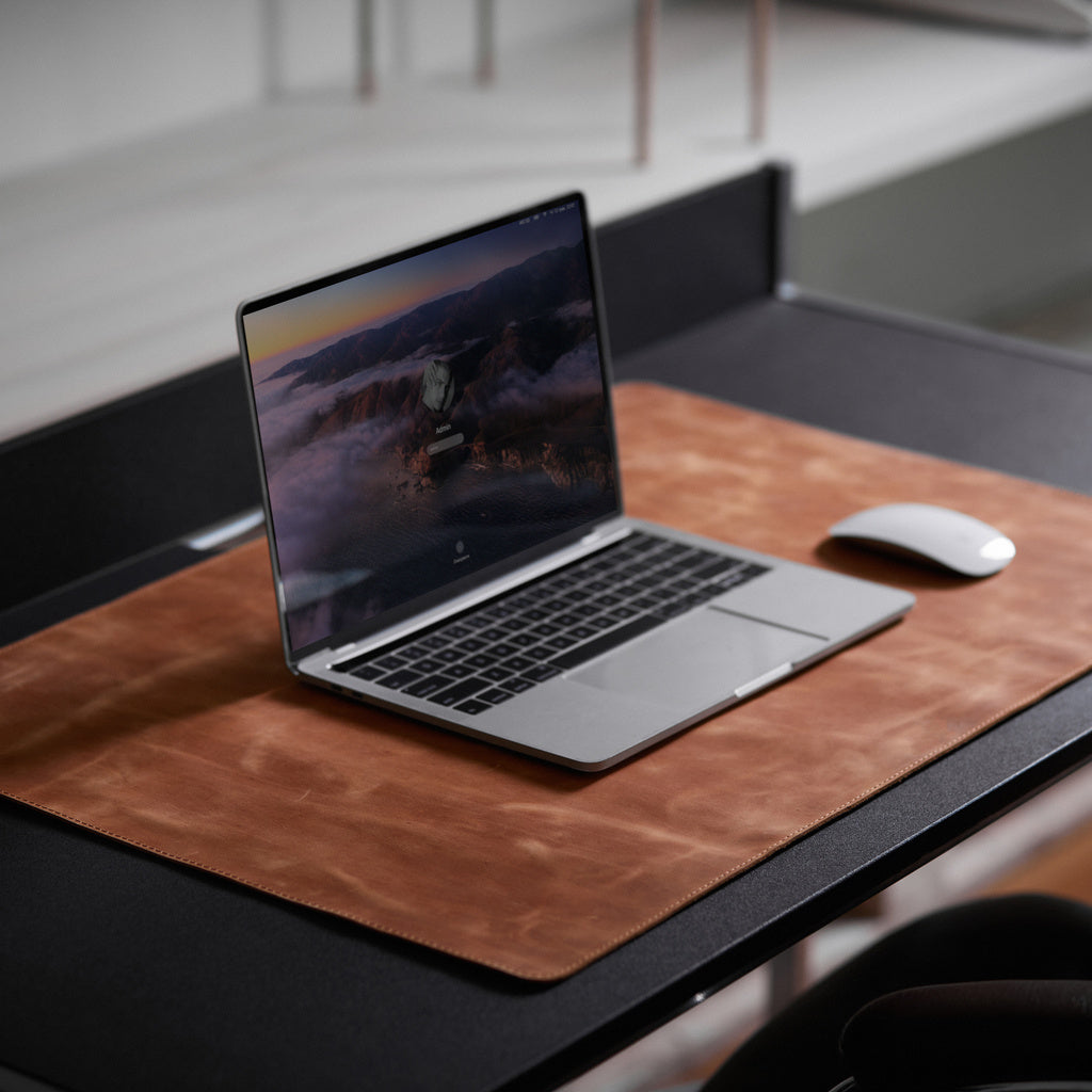 ProDesk vintage leather desk pad