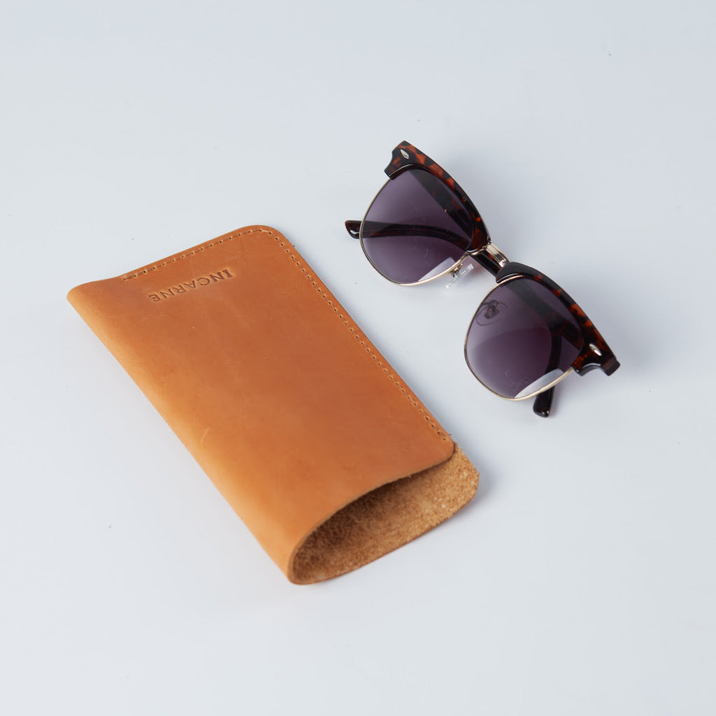 Catch Leather Eyeglass Case