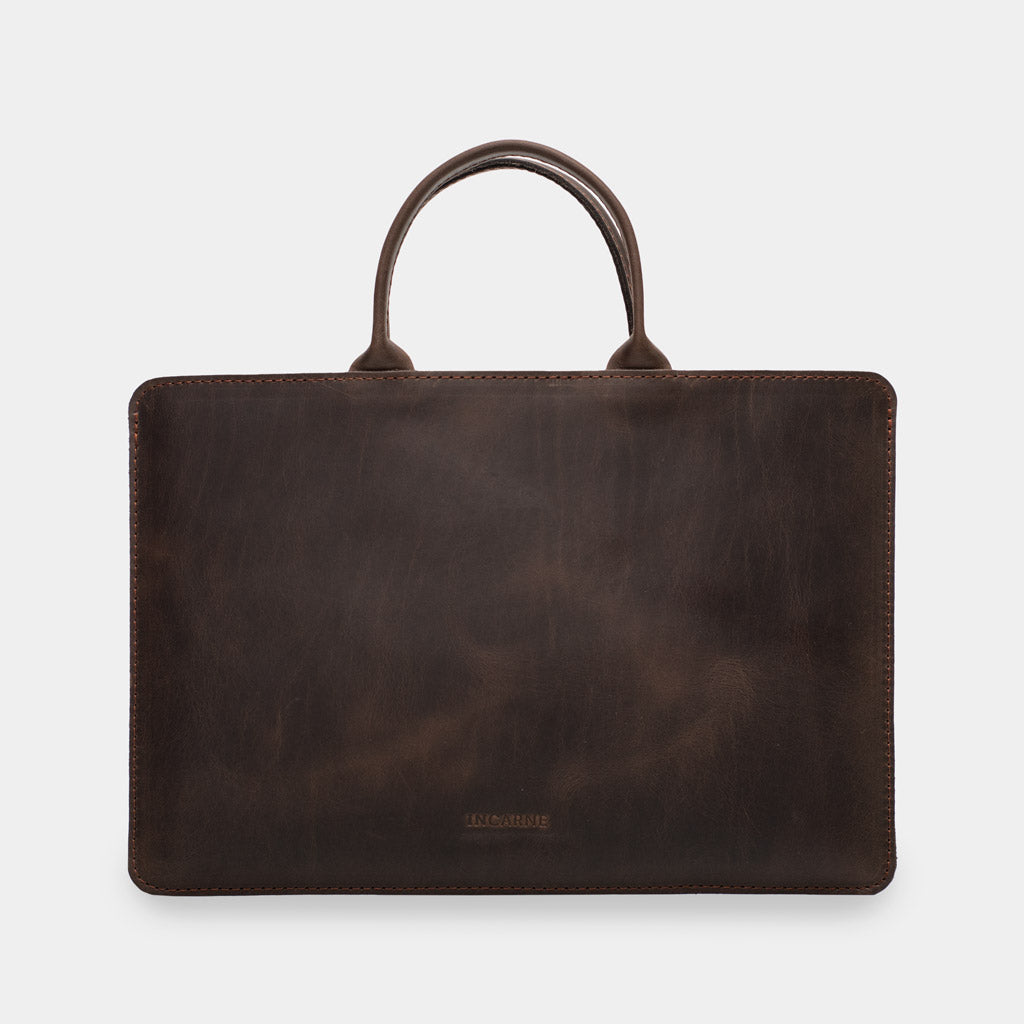 Stem Leather Laptop Sleeve with Handles
