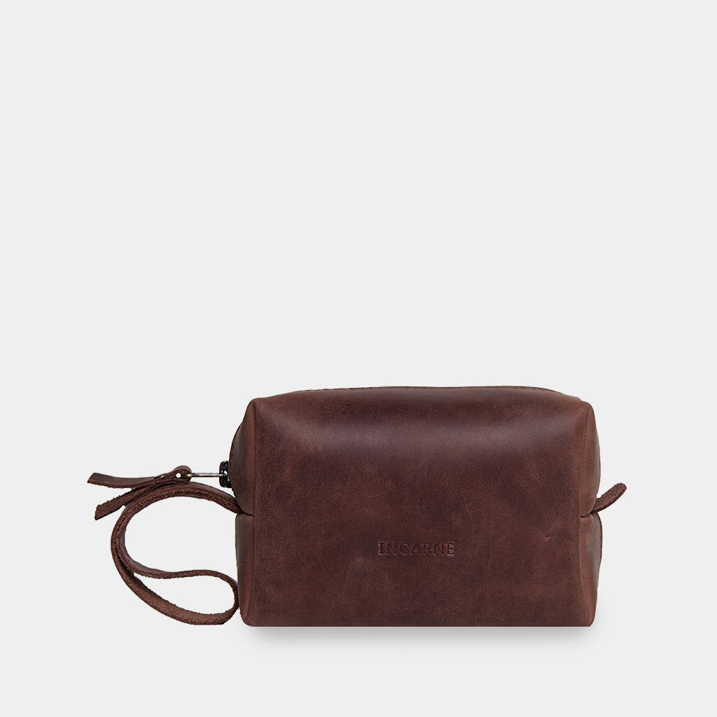 OnBoard Leather Travel Cosmetic Bag